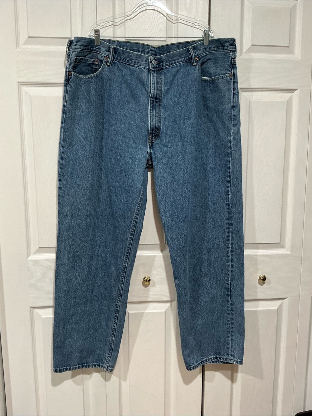 💙 Levi’s Men’s 550 Relaxed Blue Denim Jeans - 48 x 34 (01597)
